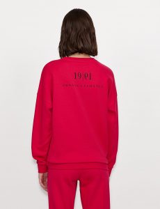 ARMANI EXCHANGE – Felpa Donna con Logo Fronte-Retro Fuxia
