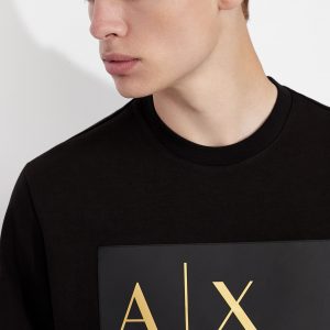 ARMANI EXCHANGE-FELPA GIROCOLLO CON LOGO