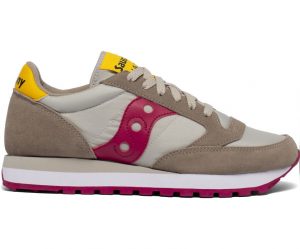 SAUCONY-Scarpe DONNA JAZZ ORIGINAL KHAKI/RED