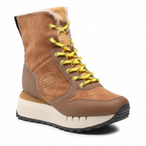 BLAUER-Charley – Sneakers Alta Donna COGNAC