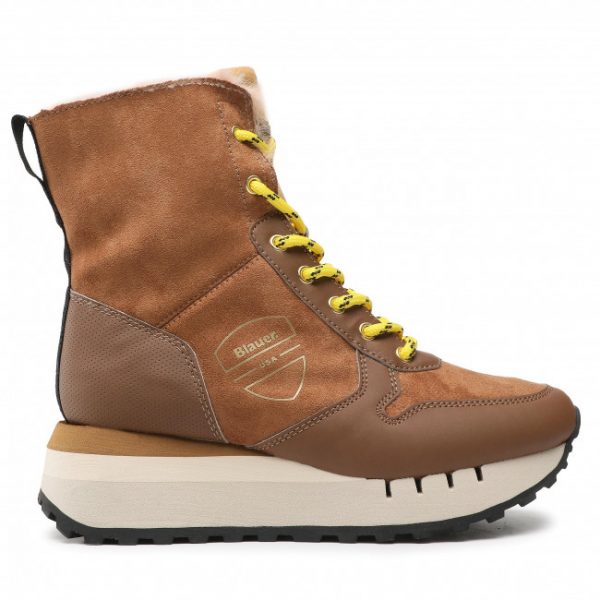 BLAUER-Charley – Sneakers Alta Donna COGNAC