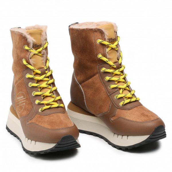 BLAUER-Charley – Sneakers Alta Donna COGNAC