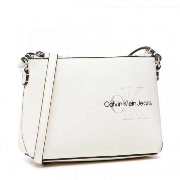 CALVIN KLEIN – Borsa Donna Sculpted Camera Bag Bianco