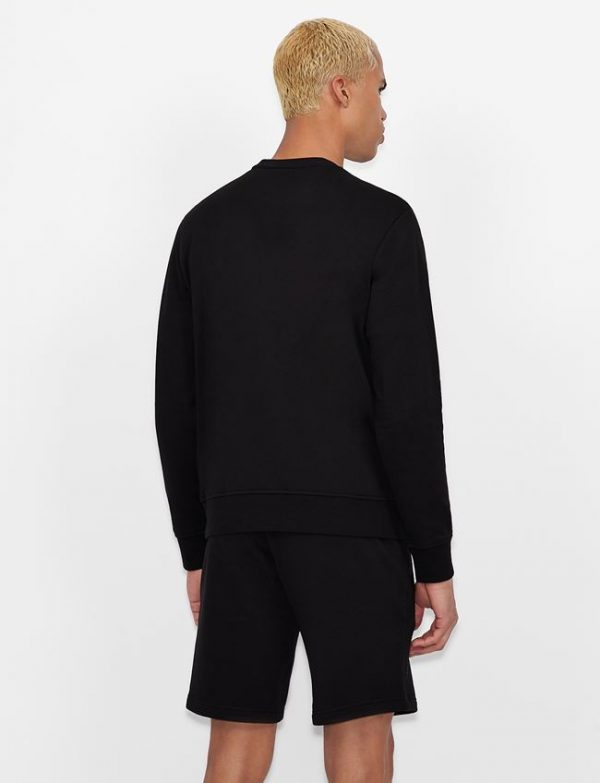 ARMANI EXCHANGE – Felpa Uomo Girocollo Nero