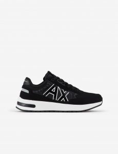 ARMANI EXCHANGE-SCARPE UOMO IN MESH CON SUOLA MAXI