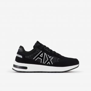ARMANI EXCHANGE-SCARPE UOMO IN MESH CON SUOLA MAXI