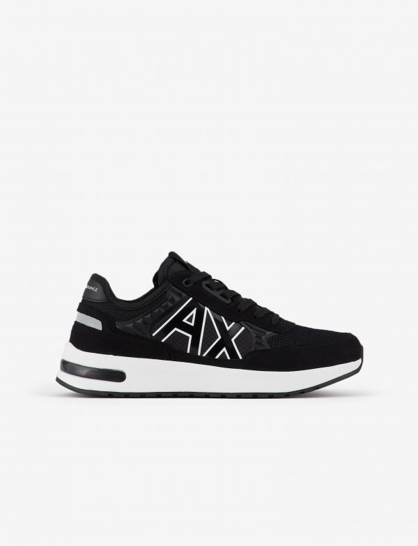 ARMANI EXCHANGE-SCARPE UOMO IN MESH CON SUOLA MAXI