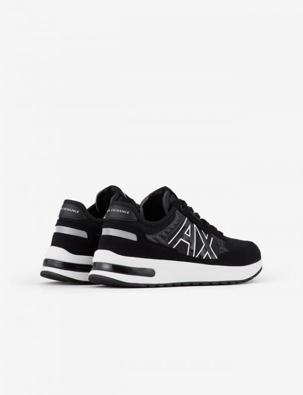 ARMANI EXCHANGE-SCARPE UOMO IN MESH CON SUOLA MAXI