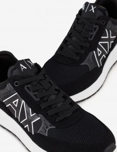 ARMANI EXCHANGE-SCARPE UOMO IN MESH CON SUOLA MAXI
