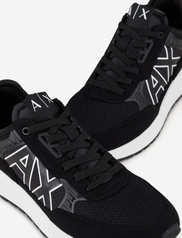 ARMANI EXCHANGE-SCARPE UOMO IN MESH CON SUOLA MAXI