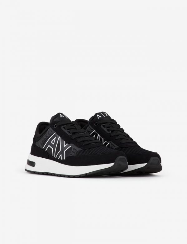 ARMANI EXCHANGE-SCARPE UOMO IN MESH CON SUOLA MAXI