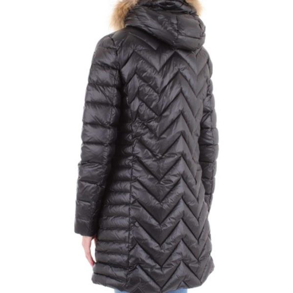 BLAUER-PIUMINO DONNA LUNGO ZIG ZAG LUDOVICA NERO