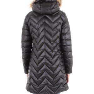 BLAUER-PIUMINO DONNA LUNGO ZIG ZAG LUDOVICA NERO