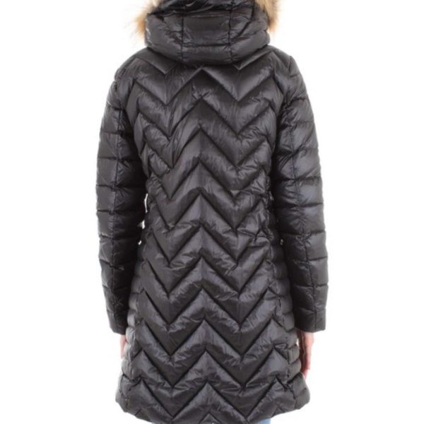 BLAUER-PIUMINO DONNA LUNGO ZIG ZAG LUDOVICA NERO