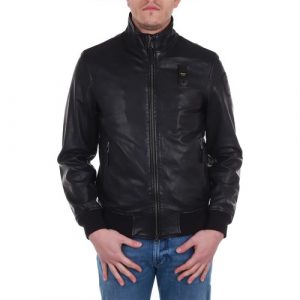 BLAUER-Bomber Foderato in Pelle