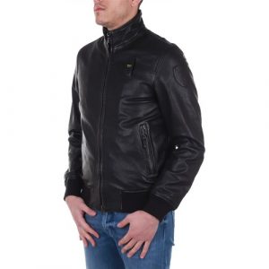 BLAUER-Bomber Foderato in Pelle