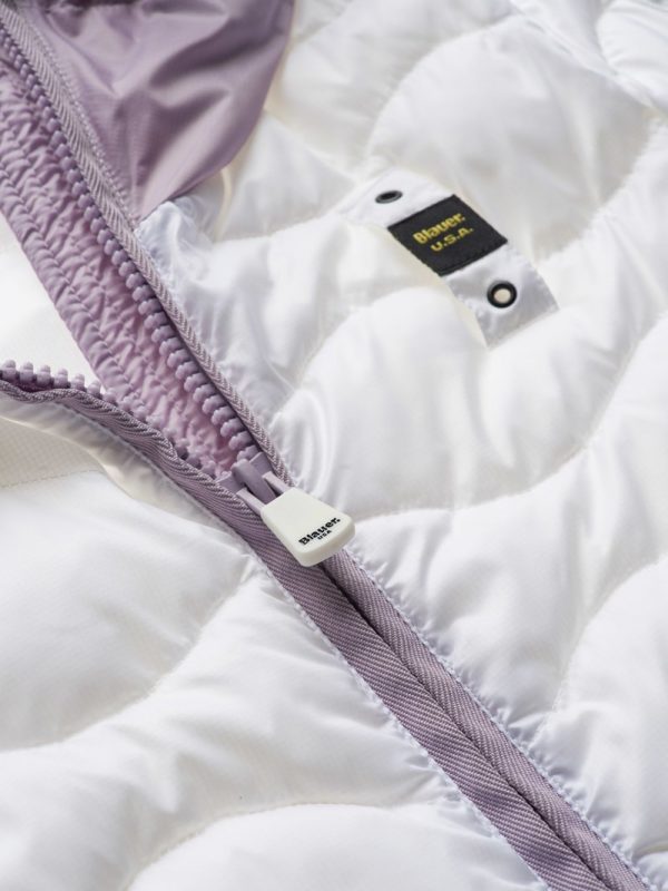 BLAUER-PIUMINO DONNA ECO-FRIENDLY BICOLOR ELLA BIANCO