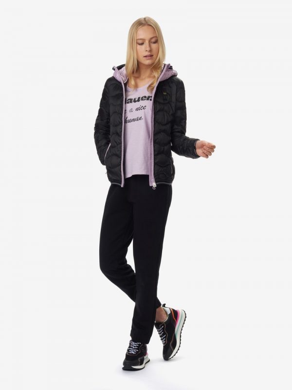 BLAUER-PIUMINO DONNA ECO-FRIENDLY BICOLOR ELLA NERO