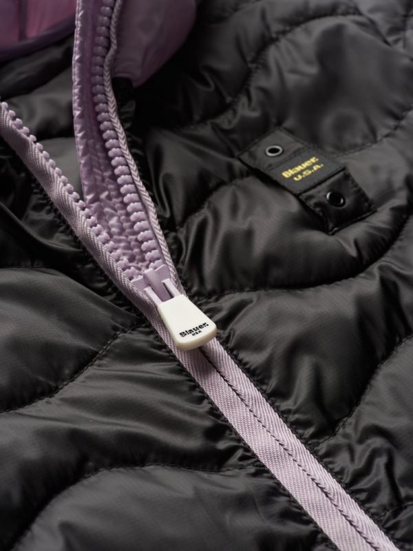 BLAUER-PIUMINO DONNA ECO-FRIENDLY BICOLOR ELLA NERO