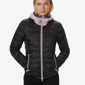 BLAUER-PIUMINO DONNA ECO-FRIENDLY BICOLOR ELLA NERO