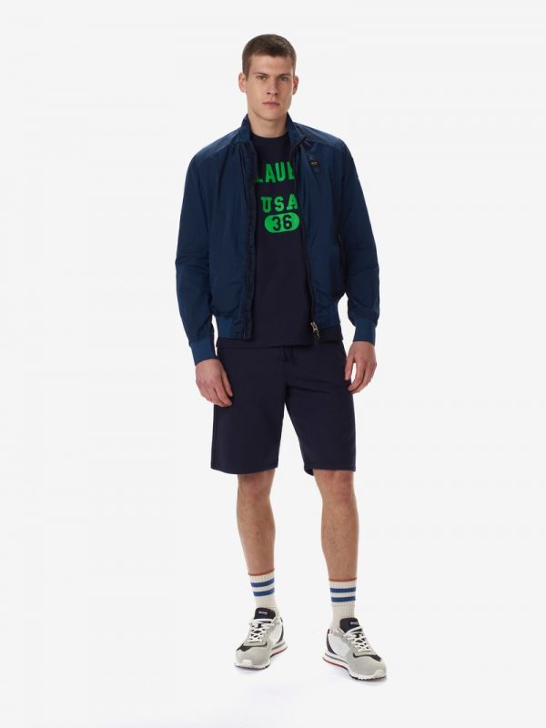 BLAUER-BOMBER UOMO TINTO IN CAPO Blu