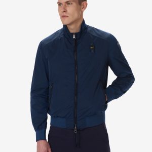 BLAUER-BOMBER UOMO TINTO IN CAPO Blu
