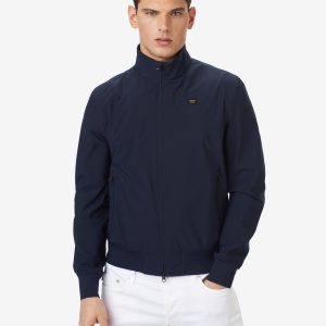 BLAUER-BOMBER IN NEOPRENE LEGGERO ALFREDO Blu
