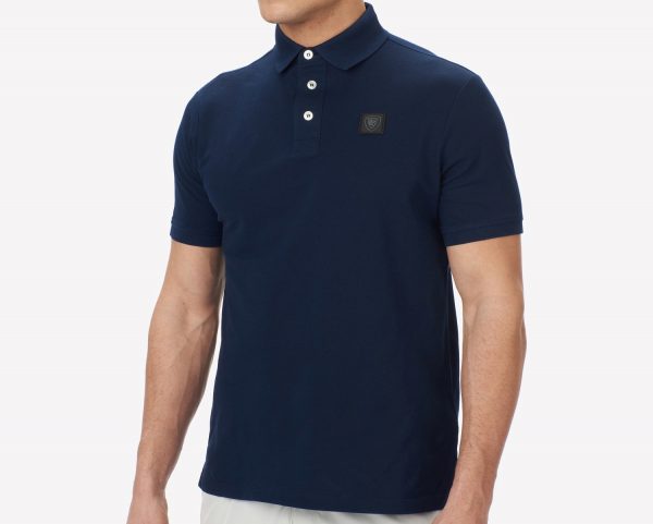 BLAUER-POLO IN PIQUET DI COTONE Blu Iris