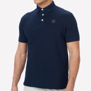 BLAUER-POLO IN PIQUET DI COTONE Blu Iris