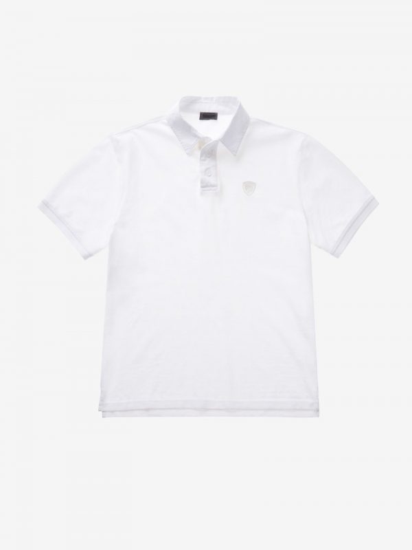 BLAUER-POLO IN PIQUET DI COTONE Bianca