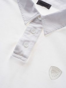 BLAUER-POLO IN PIQUET DI COTONE Bianca