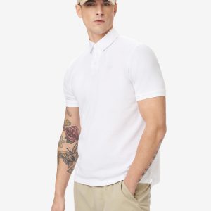 BLAUER-POLO IN PIQUET DI COTONE Bianca