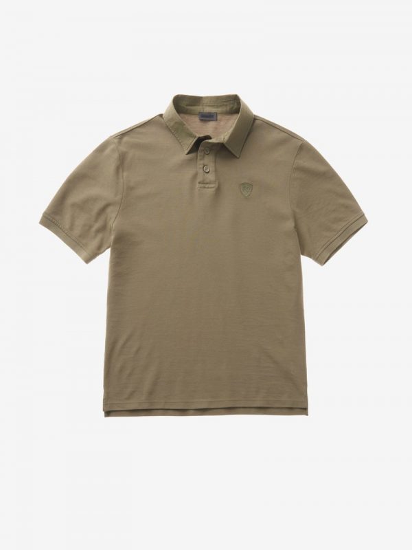 BLAUER-POLO IN PIQUET DI COTONE Verde