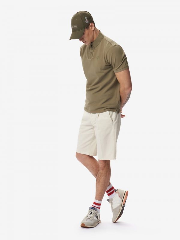 BLAUER-POLO IN PIQUET DI COTONE Verde
