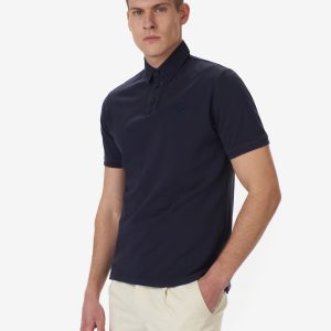 BLAUER-POLO IN PIQUET DI COTONE Blu