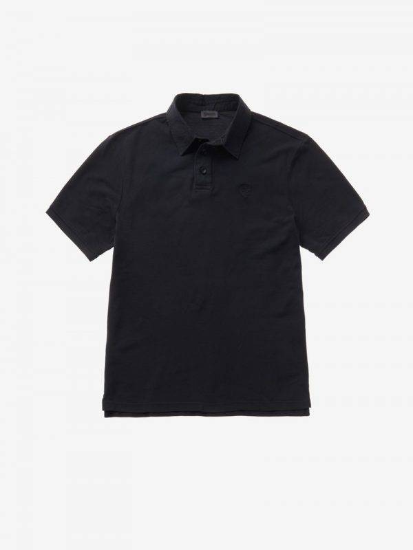 BLAUER-POLO IN PIQUET DI COTONE Nera