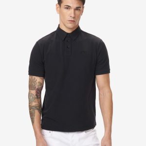 BLAUER-POLO IN PIQUET DI COTONE Nera