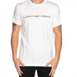CALVIN KLEIN-T shirt Mixed Istitutional da uomo bianca