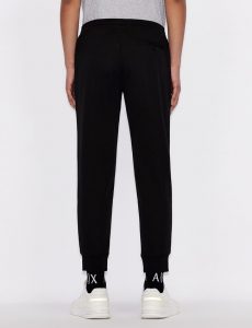 ARMANI EXCHANGE-Pantaloni sportivi in misto viscosa NERO