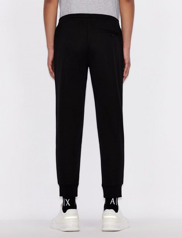 ARMANI EXCHANGE-Pantaloni sportivi in misto viscosa NERO
