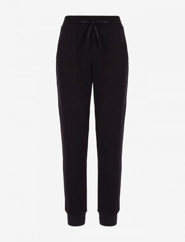 ARMANI EXCHANGE-Pantaloni sportivi in misto viscosa NERO