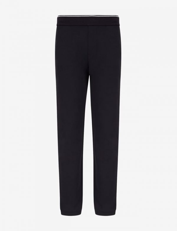 ARMANI EXCHANGE-Pantaloni sportivi in felpa di cotone stretch BLUE