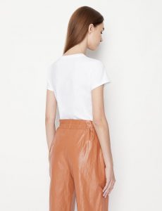 ARMANI EXCHANGE-T-SHIRT DONNA Bianca CON LOGO