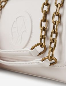 ARMANI EXCHANGE – Borsa Donna a Tracolla con Brand Logo Bianco
