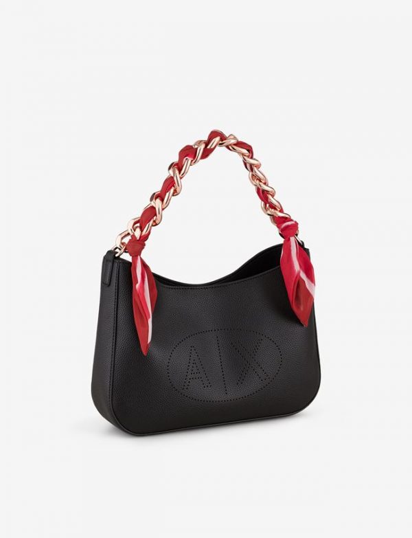 ARMANI EXCHANGE – Borsa Donna a Mano con Chiusura Calamita Nero
