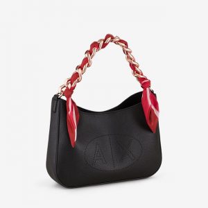 ARMANI EXCHANGE – Borsa Donna a Mano con Chiusura Calamita Nero