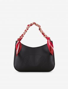 ARMANI EXCHANGE – Borsa Donna a Mano con Chiusura Calamita Nero