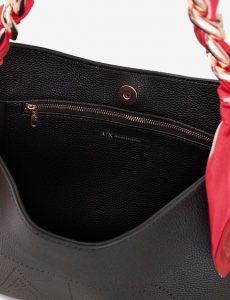 ARMANI EXCHANGE – Borsa Donna a Mano con Chiusura Calamita Nero