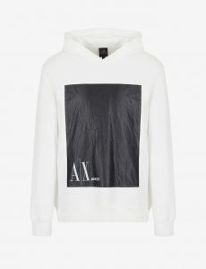 ARMANI EXCHANGE – Felpa con Cappuccio in Misto Cotone
