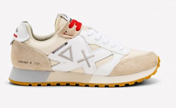 SUN68-Scarpe UOMO UNCLE JAKI BIANCO PANNA